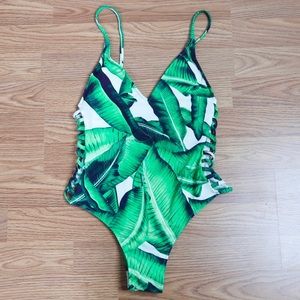 TROPICAL ONE PIECE SWIMSUIT!